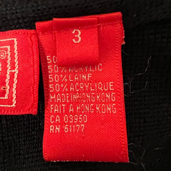 Alain Manoukian womens wool blend sleeveless black dress with front pockets M - Picture 3 of 7